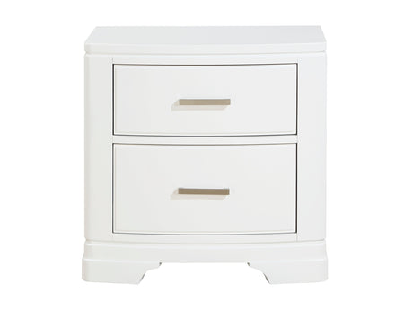 Hudson White Nightstand - Ornate Home