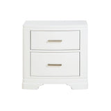 Hudson White Nightstand - Ornate Home