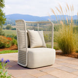 Hudu Beige Accent Chair - Ornate Home