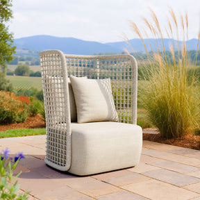 Hudu Beige Accent Chair - Ornate Home