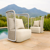 Hudu Beige Accent Chair - Ornate Home