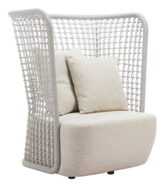 Hudu Beige Accent Chair - Ornate Home