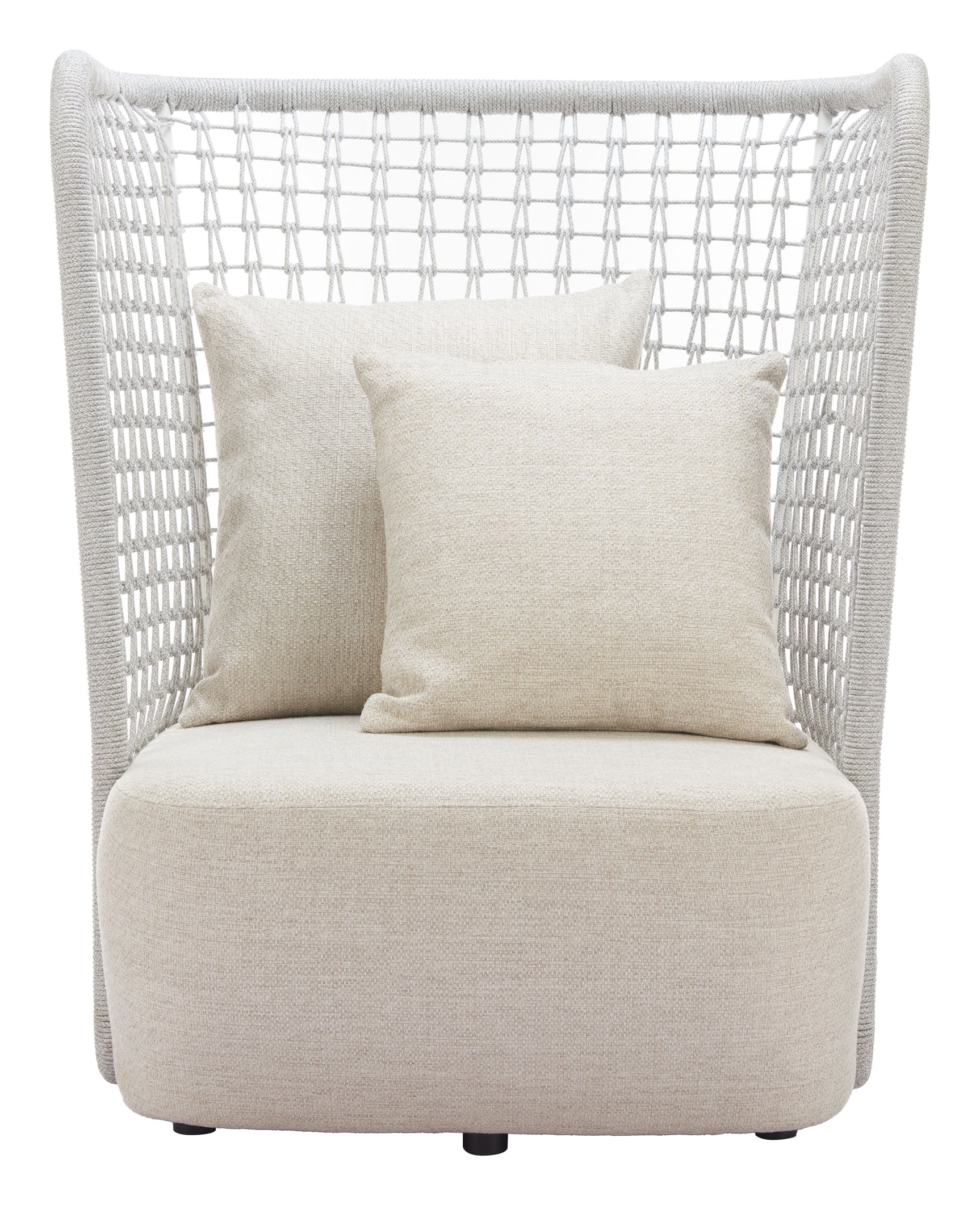 Hudu Beige Accent Chair - Ornate Home