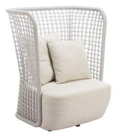 Hudu Beige Accent Chair - Ornate Home