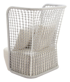 Hudu Beige Outdoor Accent Chair - Ornate Home