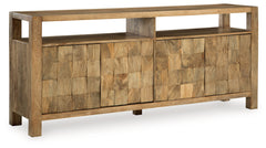 Hudwick Natural Brown Accent Cabinet - Ornate Home
