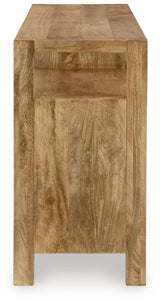 Hudwick Natural Brown Accent Cabinet - Ornate Home