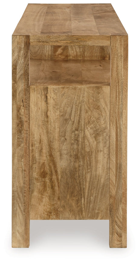 Hudwick Natural Brown Accent Cabinet - Ornate Home