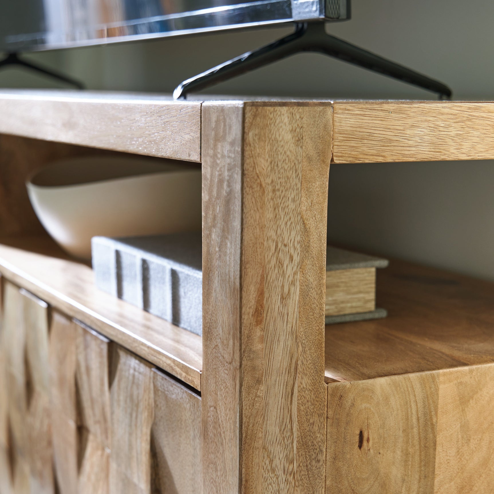 Hudwick Natural Brown Accent Cabinet - Ornate Home