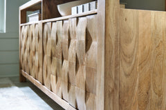 Hudwick Natural Brown Accent Cabinet - Ornate Home