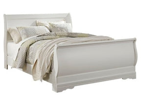 Anarasia White Queen Sleigh Bedroom Set with Nightstand (Online Special Price) - Ornate Home