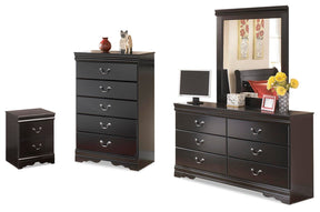 Huey Vineyard Black Dresser, Mirror, Chest and Nightstand - Ornate Home
