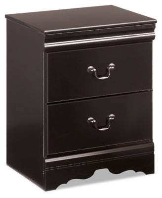 Huey Vineyard Black Full Sleigh Bedroom Set with Dresser, Mirror and Nightstand - Ornate Home