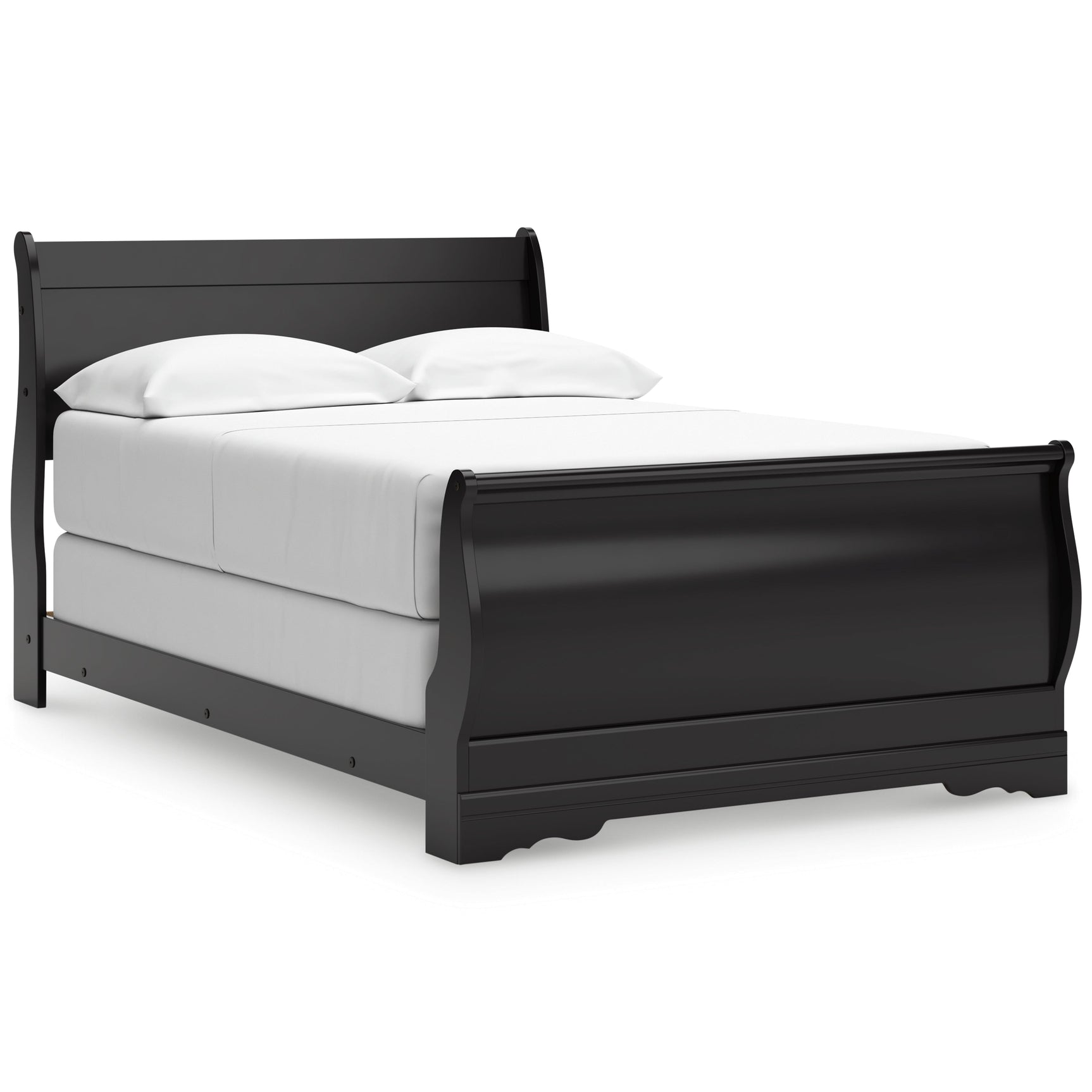 Huey Vineyard Black Full Sleigh Bedroom Set with Dresser (Online Special Price) - Ornate Home