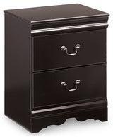 Huey Vineyard Black Nightstand (Online Special Price) - Ornate Home