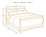Huey Vineyard Black Queen Sleigh Bedroom Set with Dresser, Chest and Nightstand (Online Special Price) - Ornate Home