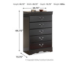 Huey Vineyard Black Queen Sleight Bed & Chest (Online Special Price) - Ornate Home