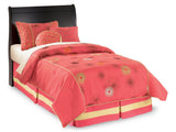 Huey Vineyard Black Twin Sleigh Headboard (Online Special Price) - Ornate Home