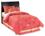 Huey Vineyard  Twin Sleigh Headboard & Dresser & Mirror & 2 Nightstands (Online Special Price) - Ornate Home