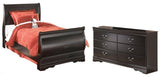Huey Vineyard Twin Sleight Bedroom Set with Dresser - Ornate Home
