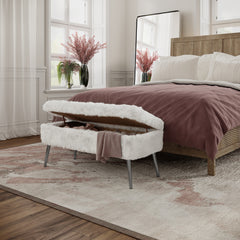 Huggy Natural Storage Bench - Ornate Home