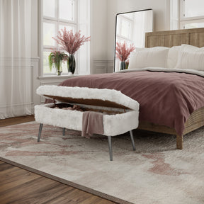 Huggy Natural Storage Bench - Ornate Home