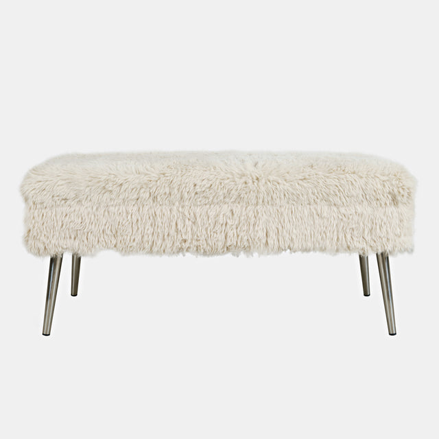 Huggy Sand Storage Bench - Ornate Home