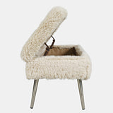 Huggy Sand Storage Bench - Ornate Home