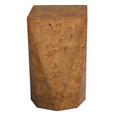 Hughes Woodtone Geometric Accent Table - Ornate Home