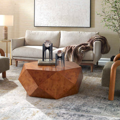 Hughes Woodtone Geometric Coffee Table - Ornate Home