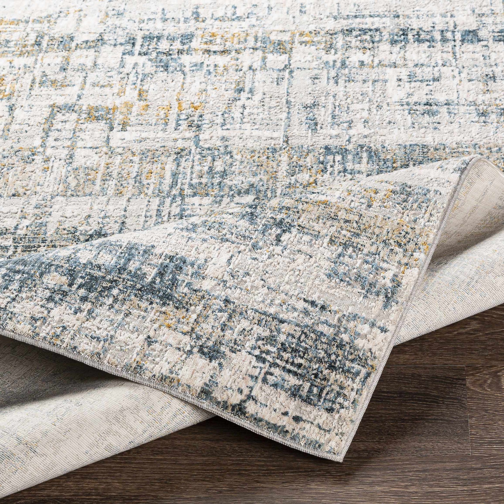 Hughesdale Distorted Lines Luxe Area Rug - Ornate Home