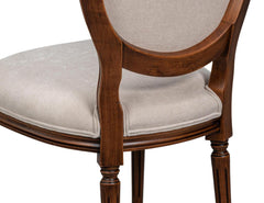Hugo Beige Oval Side Chair (Set of 2) - Ornate Home