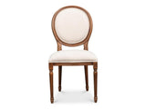 Hugo Beige Oval Side Chair (Set of 2) - Ornate Home
