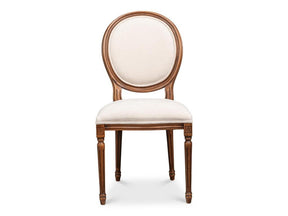 Hugo Beige Oval Side Chair (Set of 2) - Ornate Home
