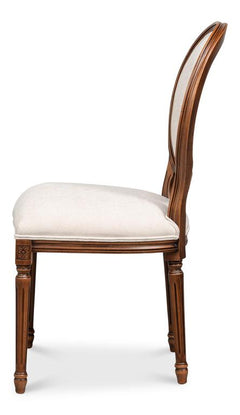 Hugo Beige Oval Side Chair (Set of 2) - Ornate Home
