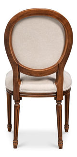 Hugo Beige Oval Side Chair (Set of 2) - Ornate Home