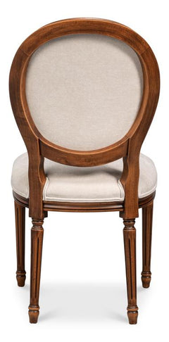 Hugo Beige Oval Side Chair (Set of 2) - Ornate Home