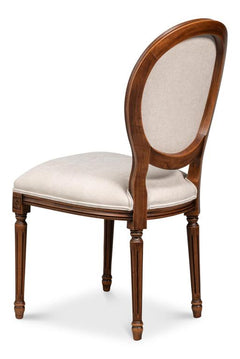 Hugo Beige Oval Side Chair (Set of 2) - Ornate Home