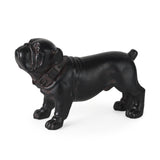 Hugo Black Resin Bulldog - Ornate Home