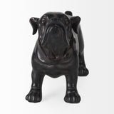 Hugo Black Resin Bulldog - Ornate Home
