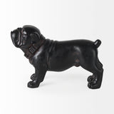 Hugo Black Resin Bulldog - Ornate Home