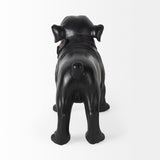 Hugo Black Resin Bulldog - Ornate Home