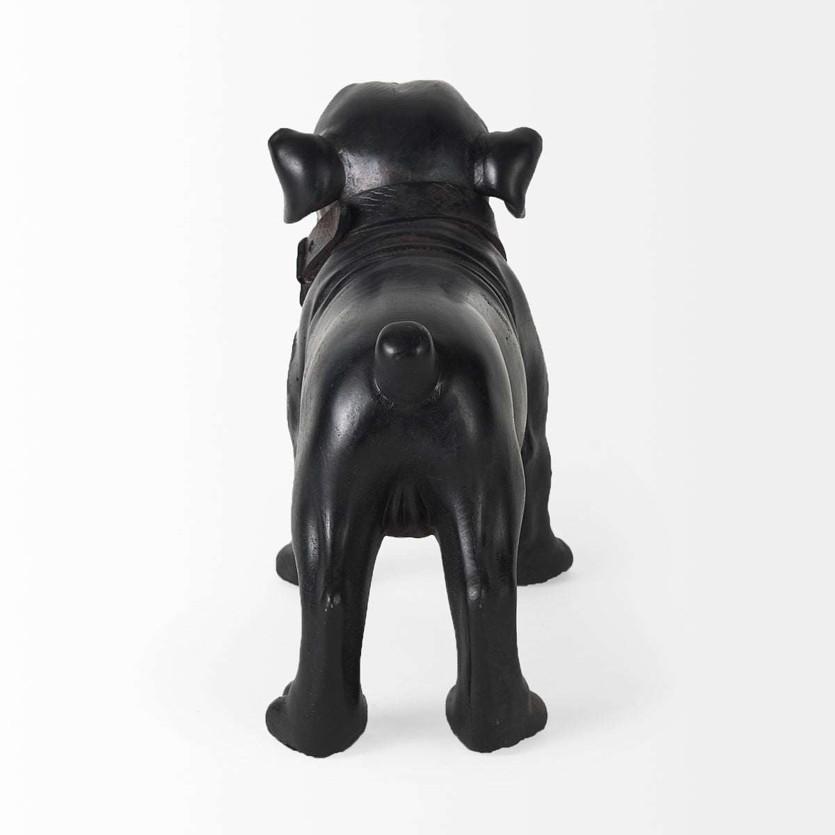 Hugo Black Resin Bulldog - Ornate Home