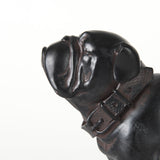 Hugo Black Resin Bulldog - Ornate Home