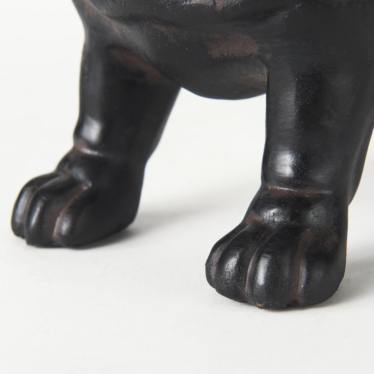 Hugo Black Resin Bulldog - Ornate Home