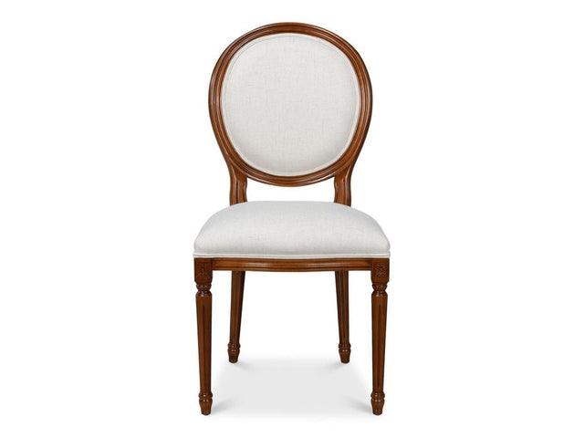 Hugo Brown Oval Side Chair (Set of 2) - Ornate Home