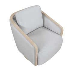 Hugo Gray Swivel Chair - Ornate Home