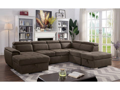 Hugo Light Brown Ottoman - Ornate Home