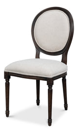 Hugo Nero/Cream Oval Side Chair (Set of 2) - Ornate Home