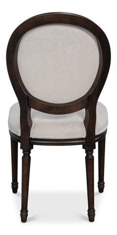 Hugo Nero/Cream Oval Side Chair (Set of 2) - Ornate Home